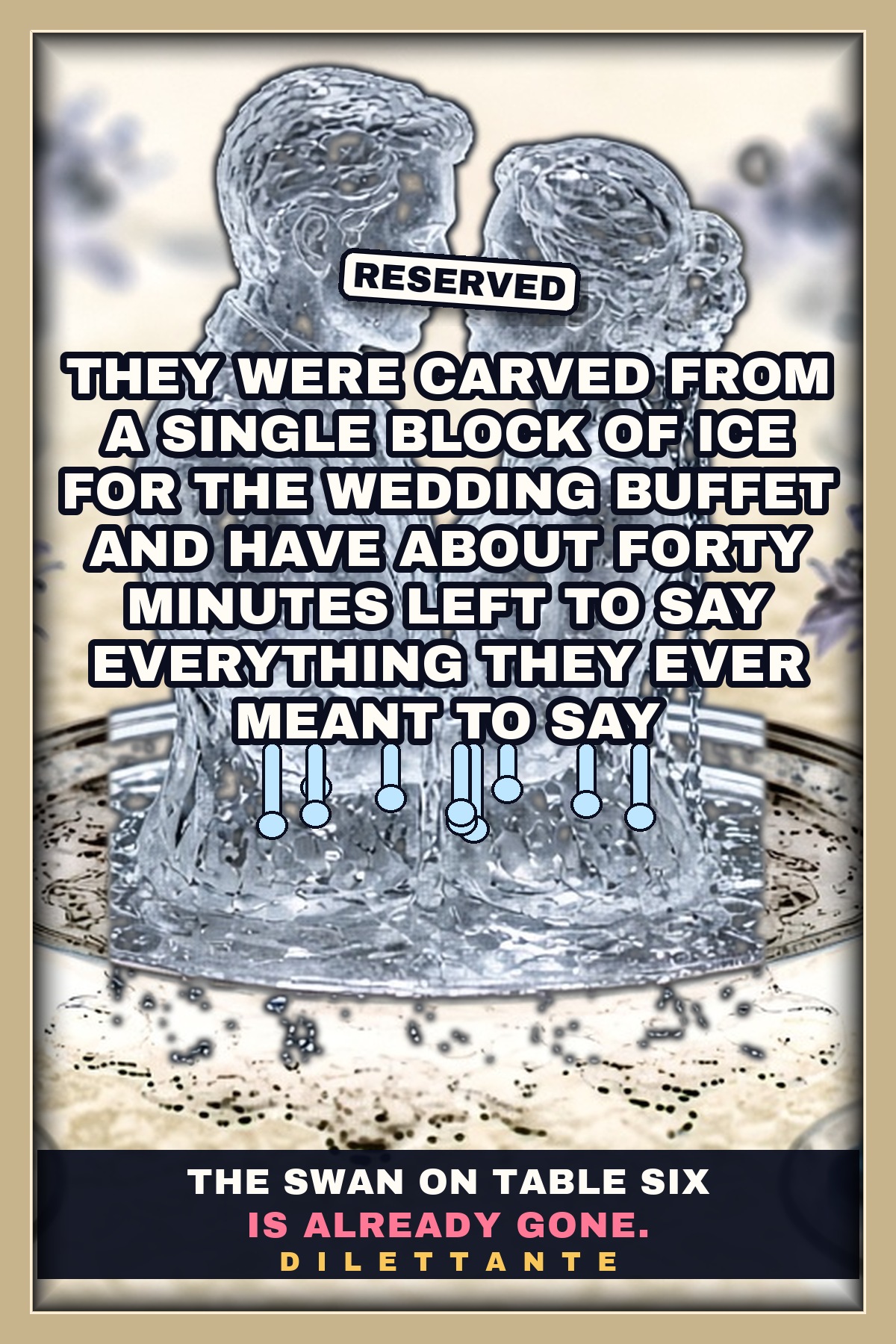 Cover for They Were Carved From a Single Block of Ice